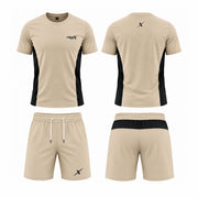 repX Beige Elite Panel Tee and Shorts Set, image 2 of 2