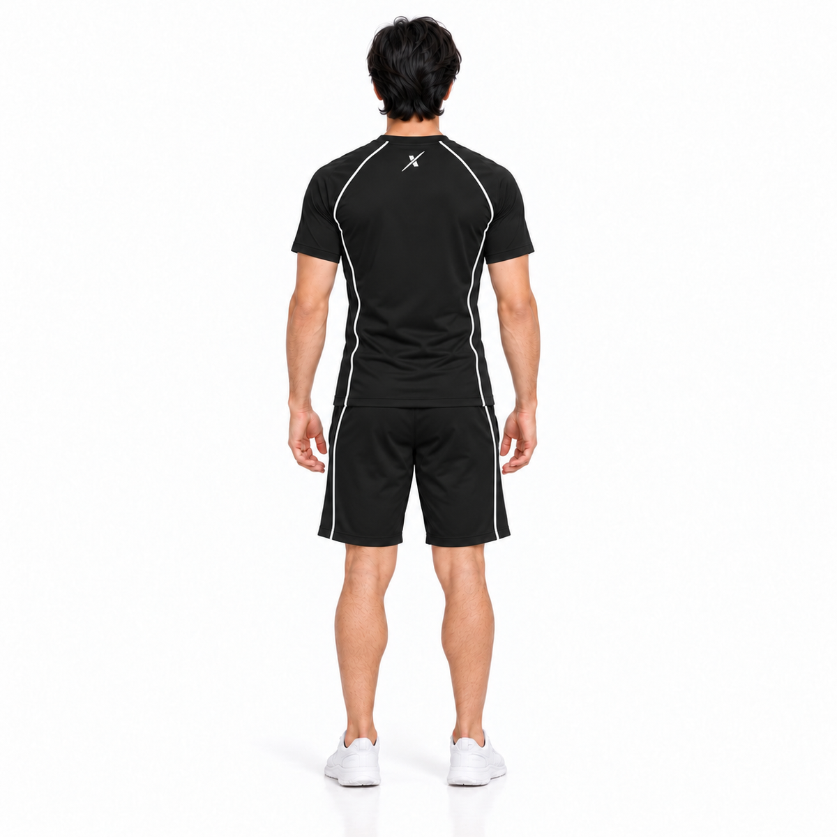 Repx Casual Performance Tee & Shorts Set - Black