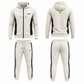 repX Beige Premium Panelled Dry-Fit Tracksuit Set
