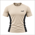 Premium Panelled Dry-Fit Gymwear Shirts Training & Workout Shirts - Beige