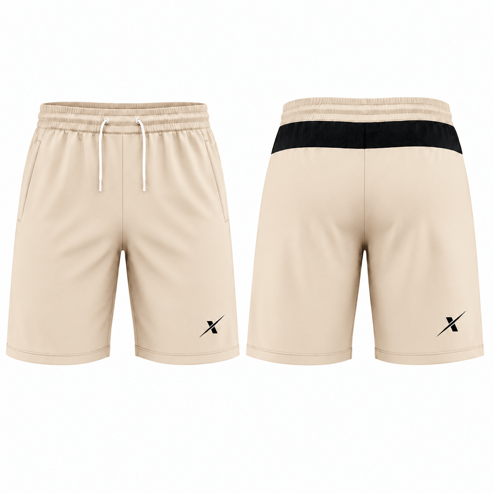 Premium Dry-Fit Gymwear Shorts Performance Training Shorts - Beige