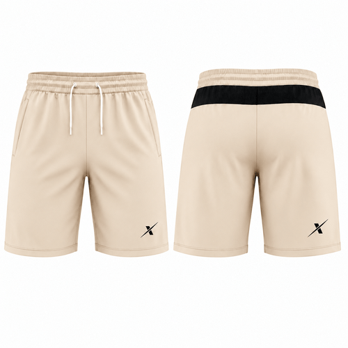 Premium Dry-Fit Gymwear Shorts Performance Training Shorts - Beige