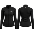 Performance Gymwear Jacket - Lightweight Training & Sports Jacket - Black