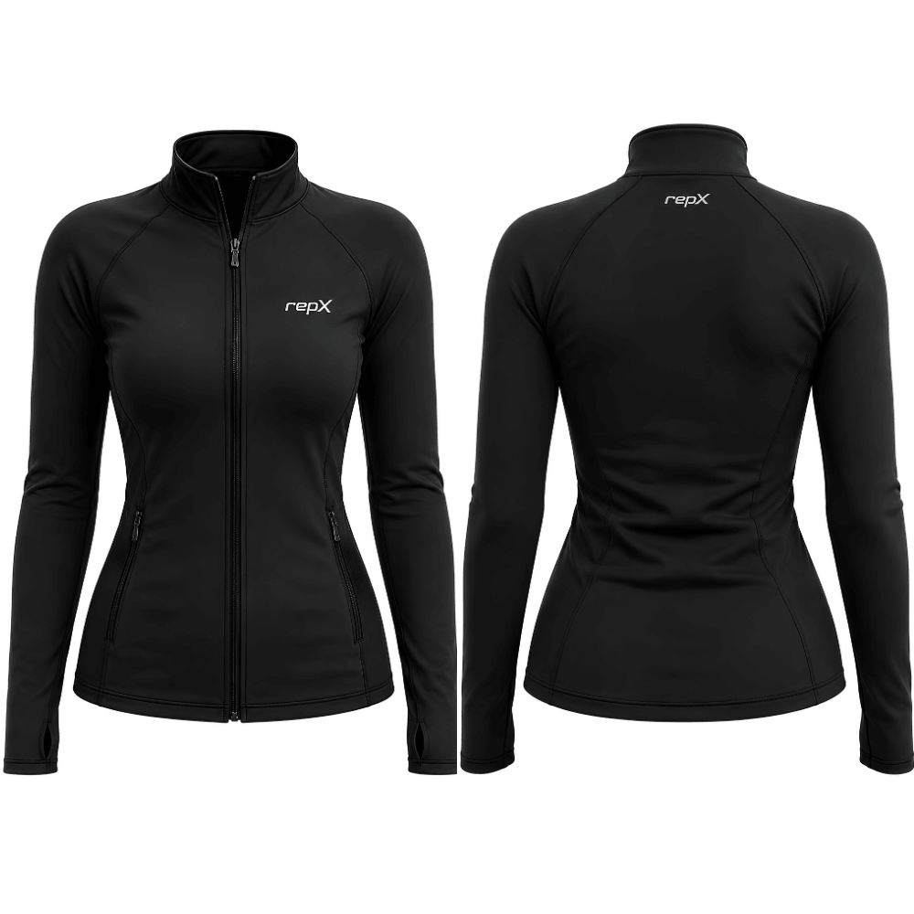 Performance Gymwear Jacket - Lightweight Training & Sports Jacket - Black