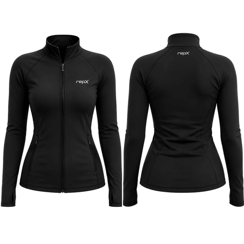 Performance Gymwear Jacket - Lightweight Training & Sports Jacket - Black