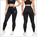Premium Dry-Fit Gymwear Leggings Performance Training Tights - Black
