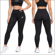 Premium Dry-Fit Gymwear Leggings Performance Training Tights - Black