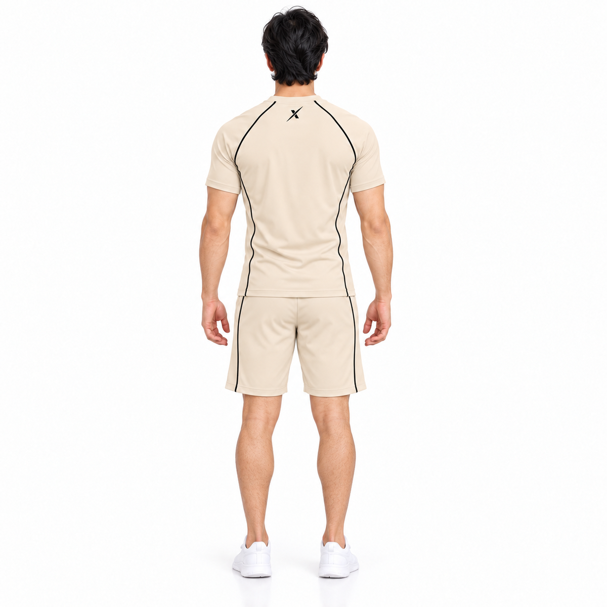 Repx Casual Performance Tee & Shorts Set -Beige