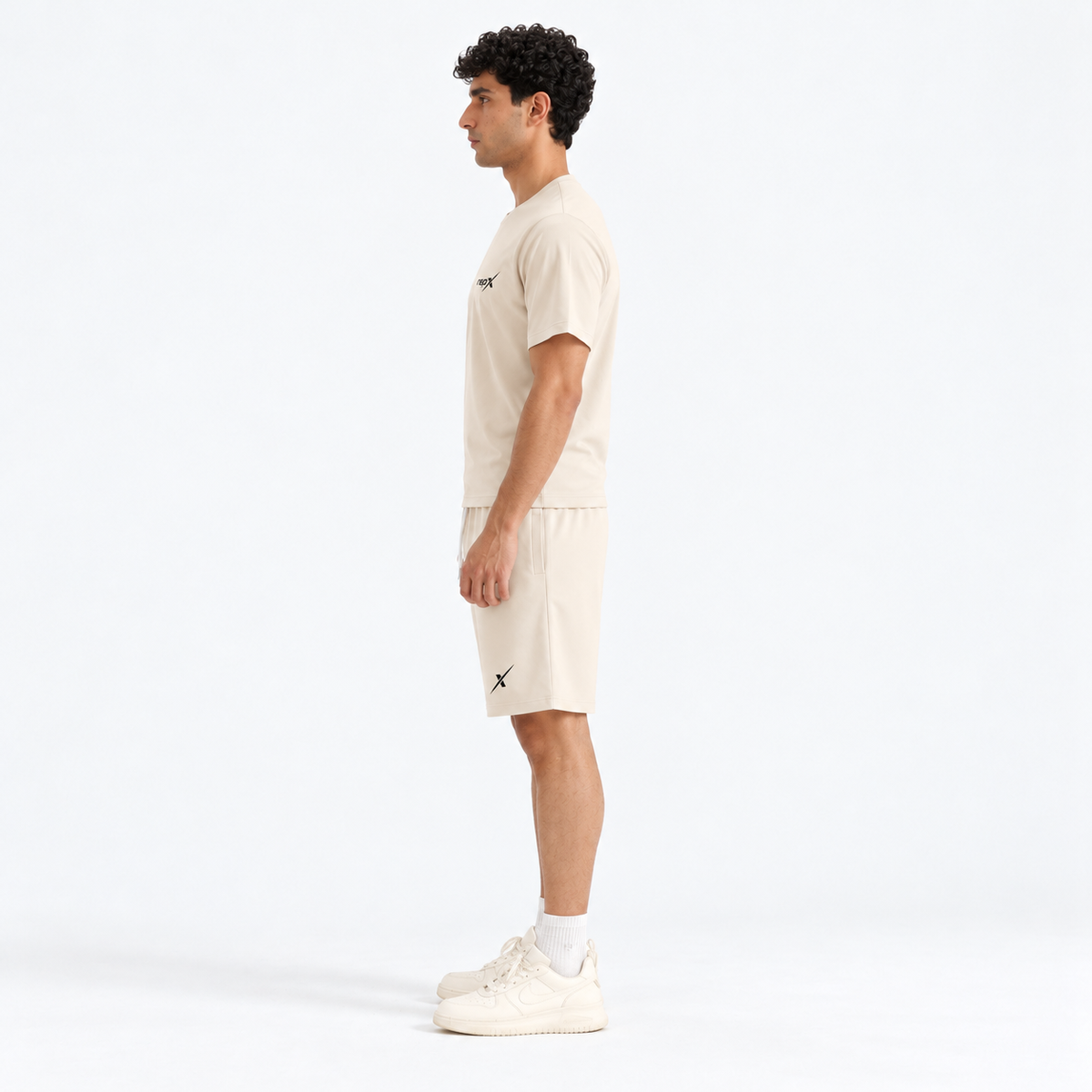 Repx Elite Tee & Shorts Set - Beige