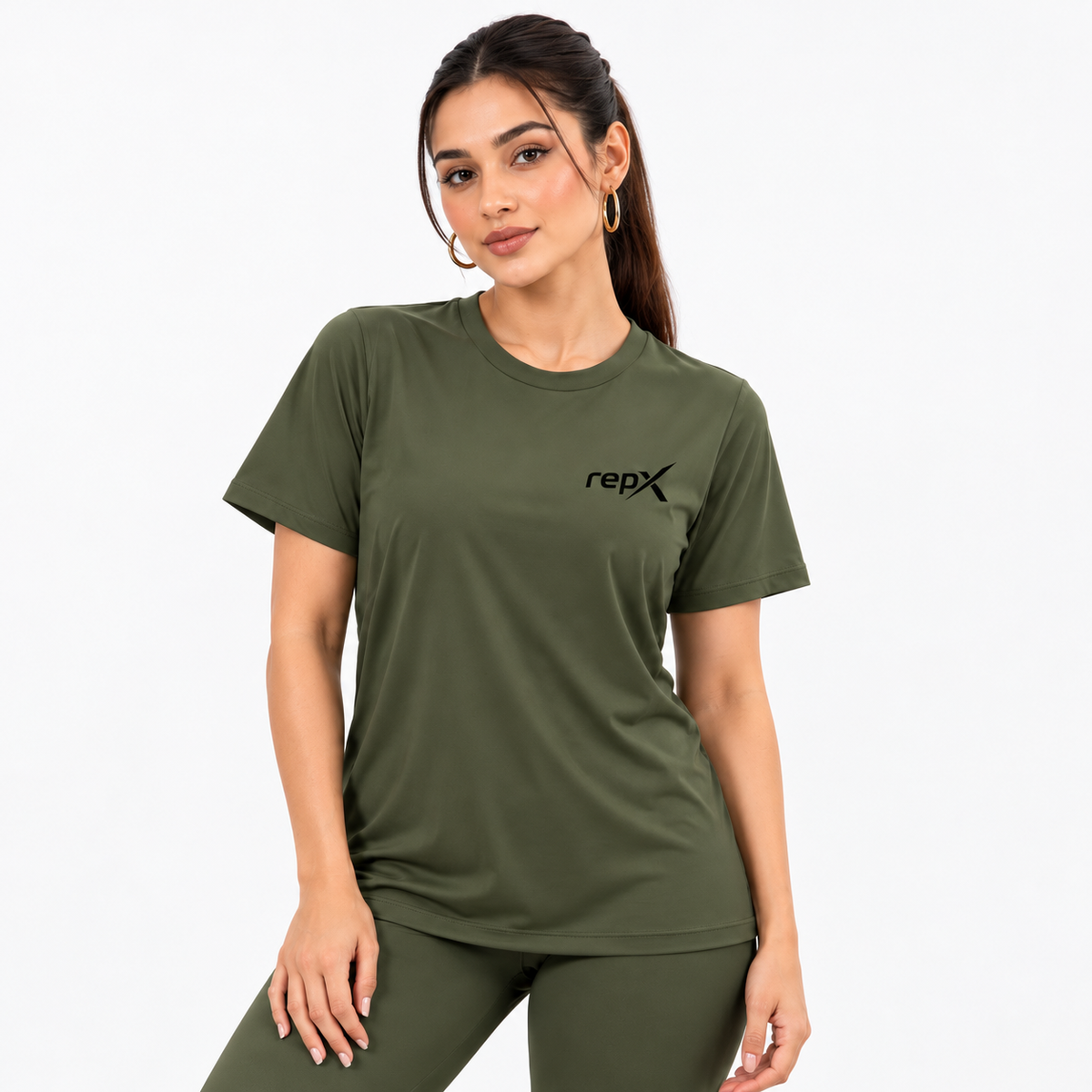 Repx Elite Woman Tee - Olive Green