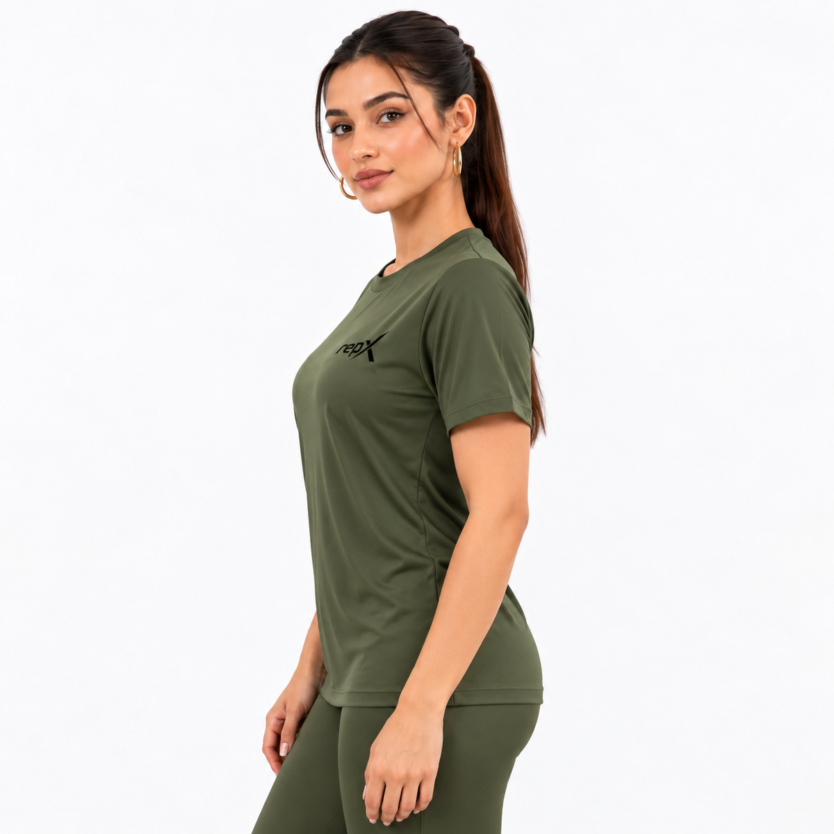 Repx Elite Woman Tee - Olive Green