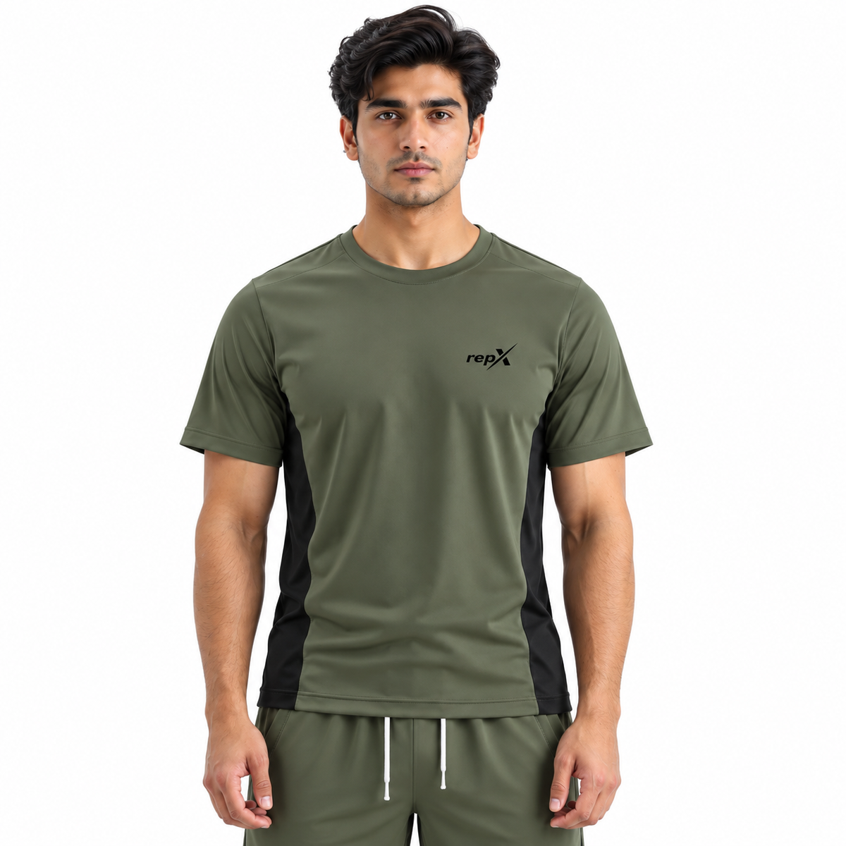 Repx Elite Panel Tee - Olive Green