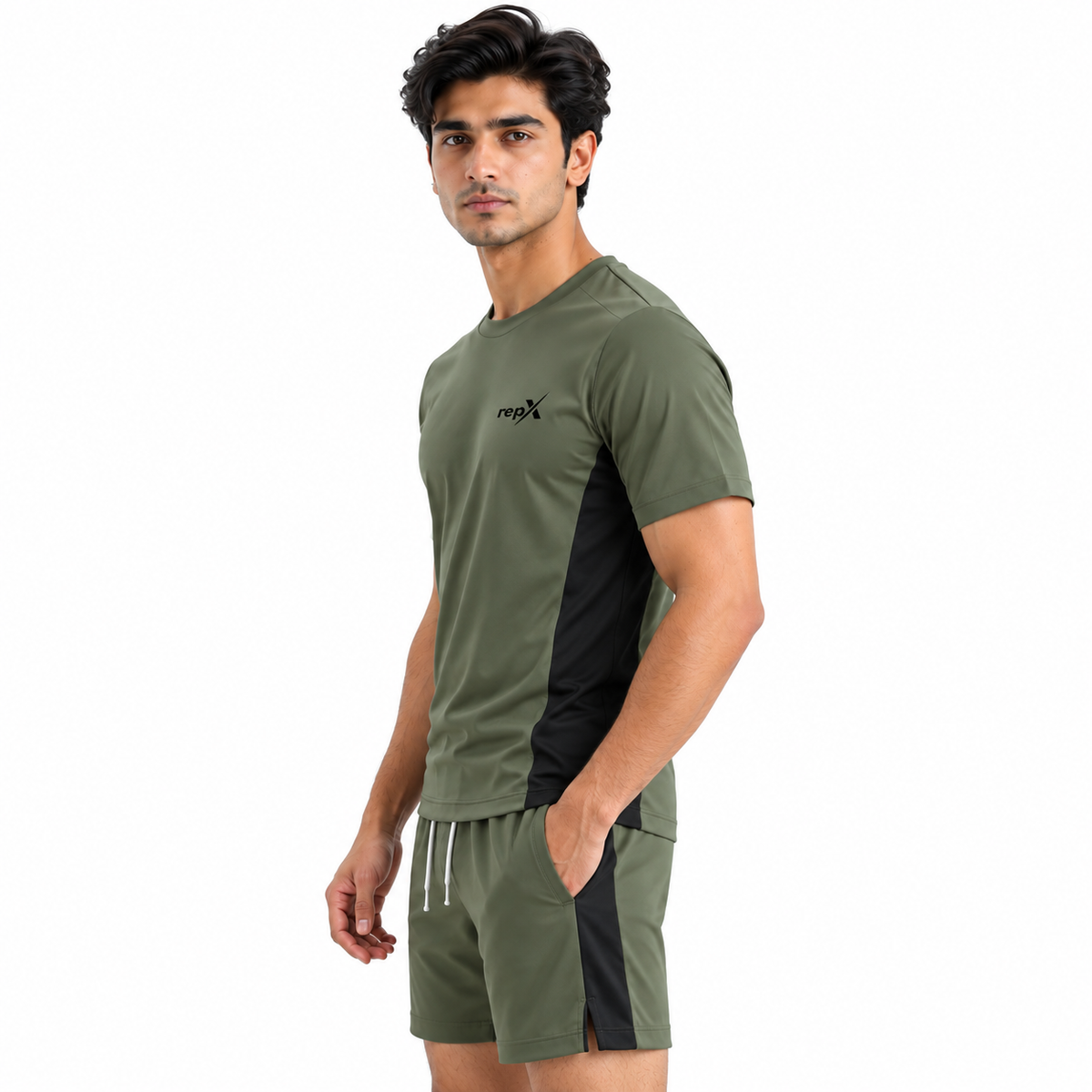 Repx Elite Panel Tee - Olive Green