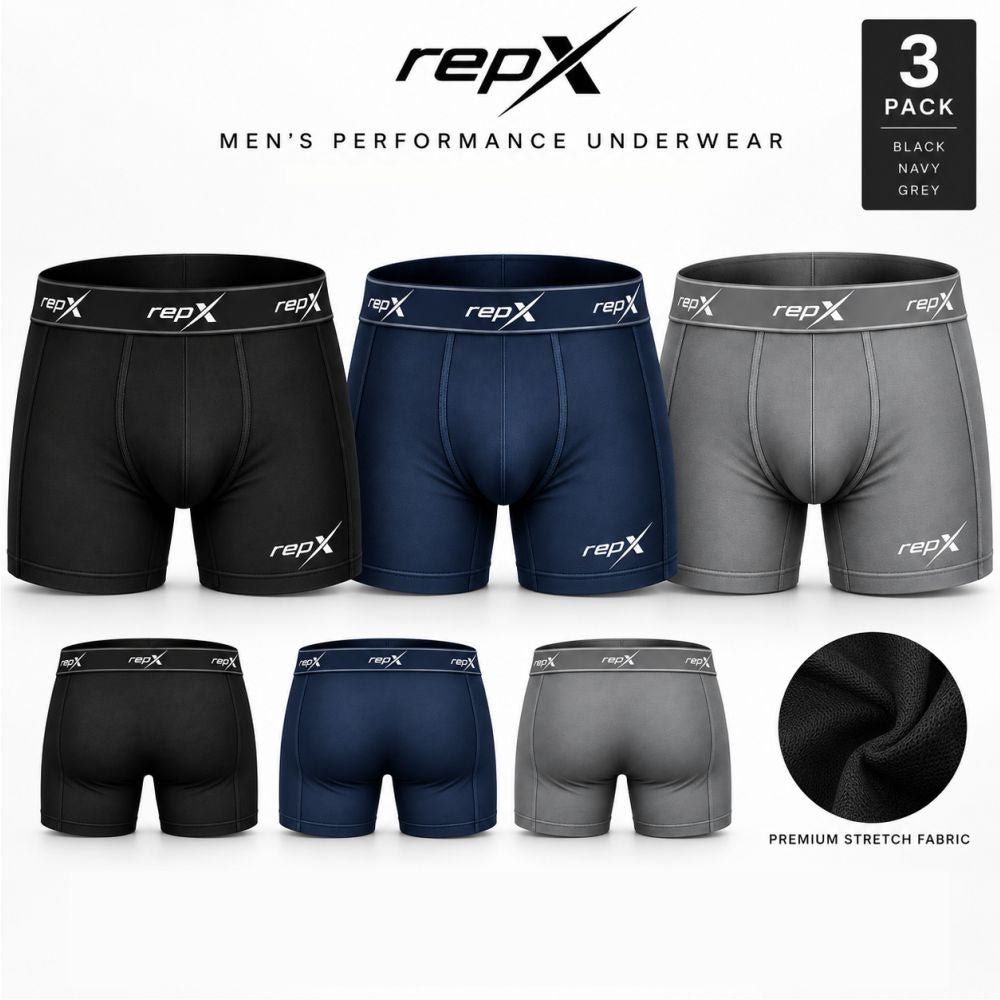 repX Essential Boxers, Pack of 3