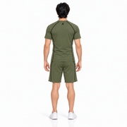 Repx Casual Performance Tee & Shorts Set - Olive Green