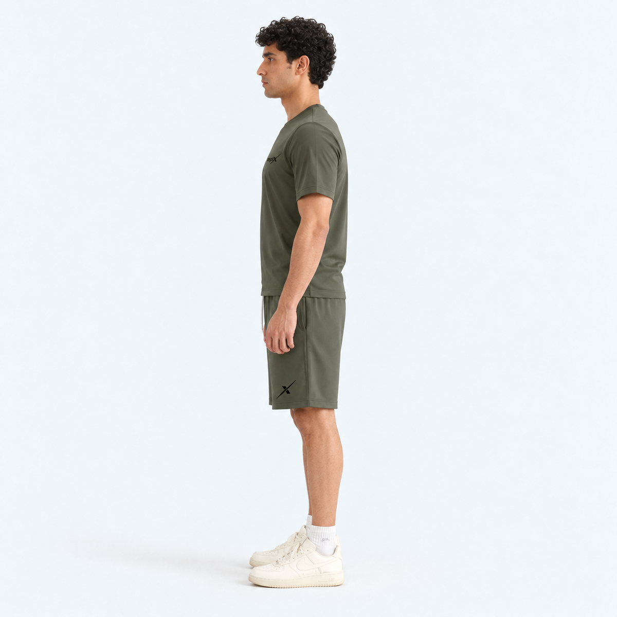 Repx Elite Tee & Shorts Set - Olive Green