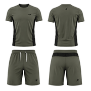 repX Olive Green Elite Panel Tee and Shorts Set, image 2 of 2