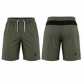Premium Dry-Fit Gymwear Shorts Performance Training Shorts - Olive Green