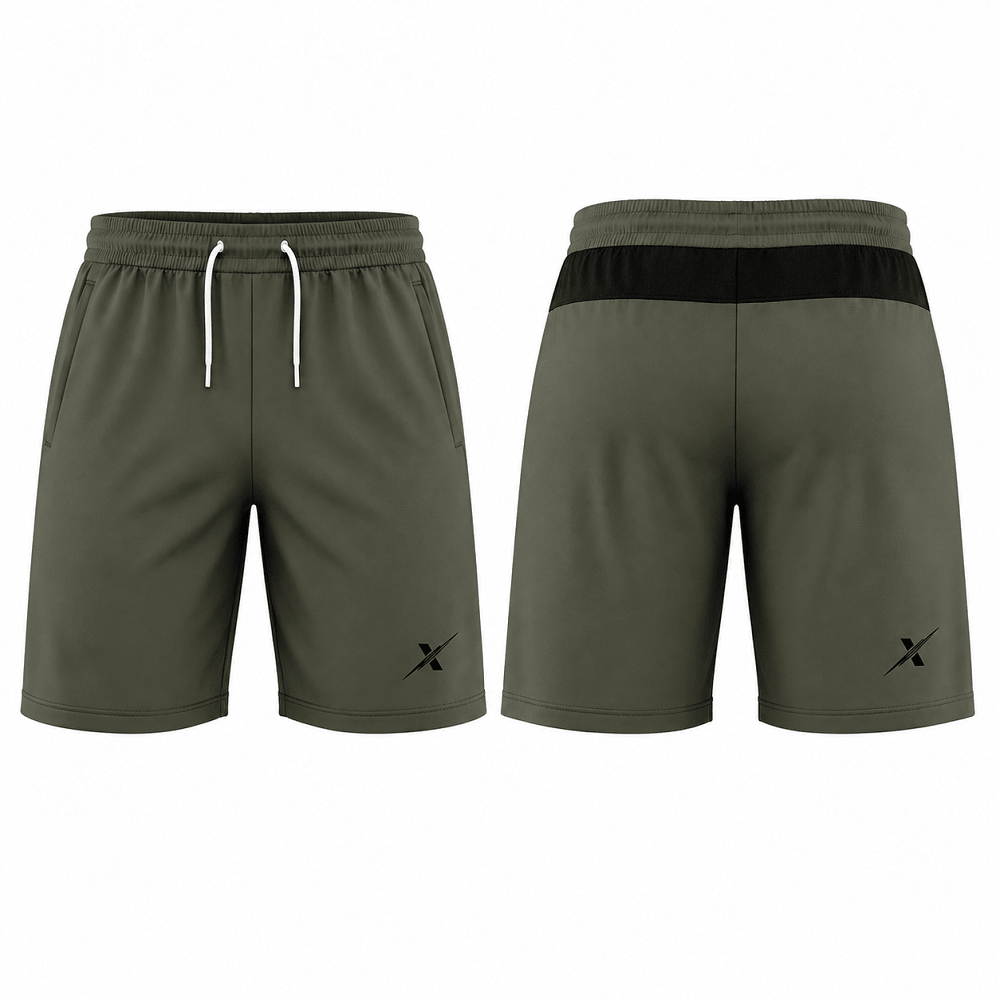 Premium Dry-Fit Gymwear Shorts Performance Training Shorts - Olive Green