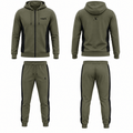 repX Olive Green Premium Panelled Dry-Fit Tracksuit Set