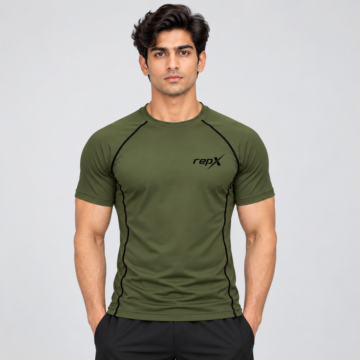 Repx Casual Performance Tee - Olive Green