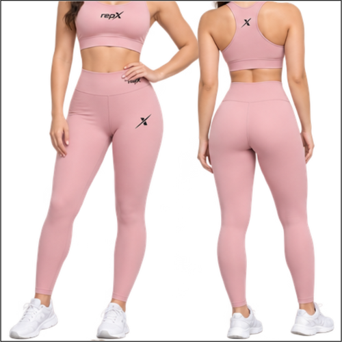 Premium Dry-Fit Gymwear Leggings Performance Training Tights - Pink