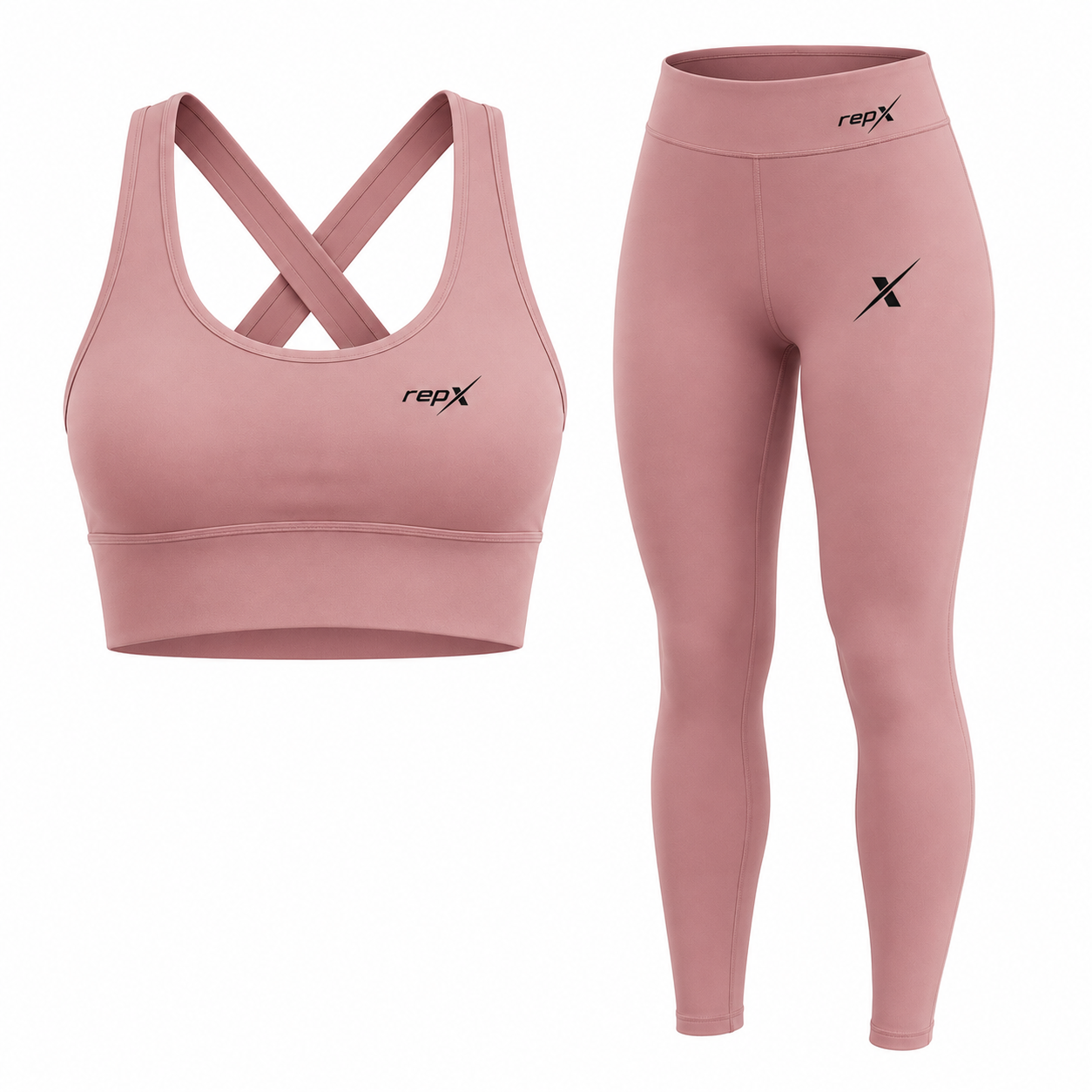 Cross-Back Bra + High-Waisted Leggings