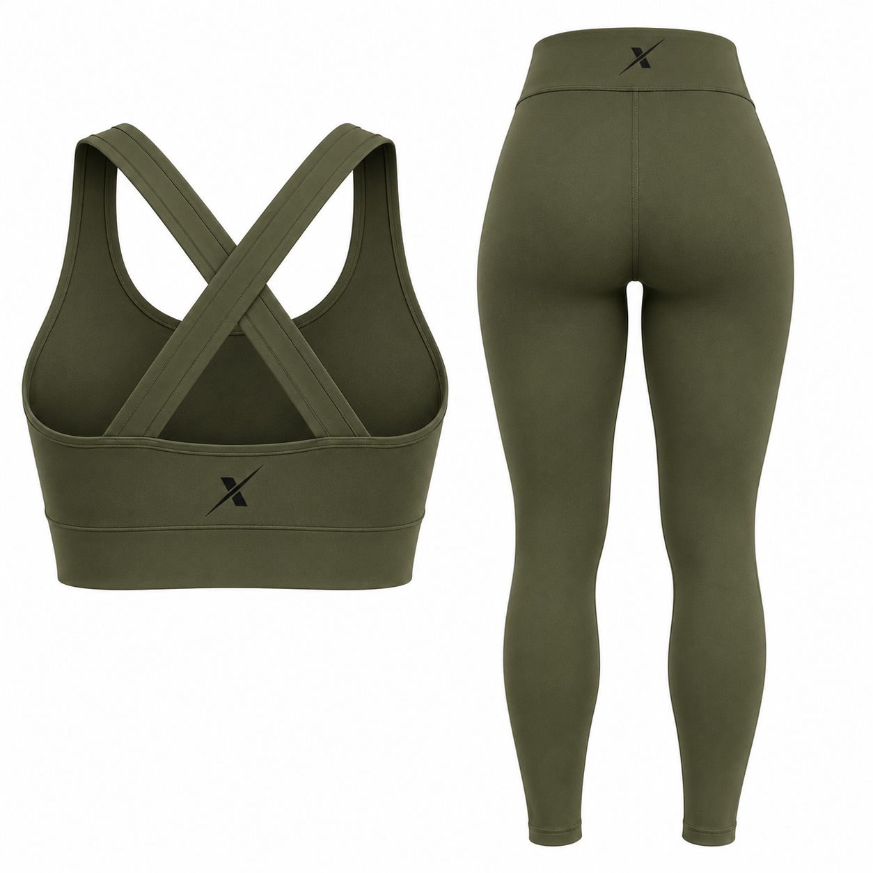 Cross-Back Bra + High-Waisted Leggings