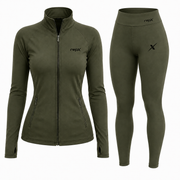 Fitted Jacket + High-Waisted Leggings