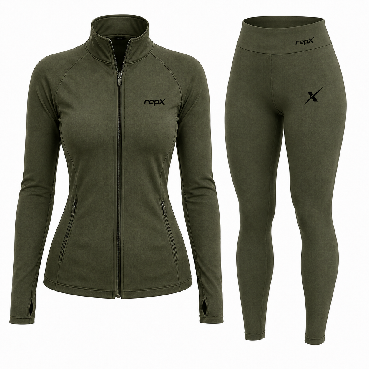 Fitted Jacket + High-Waisted Leggings