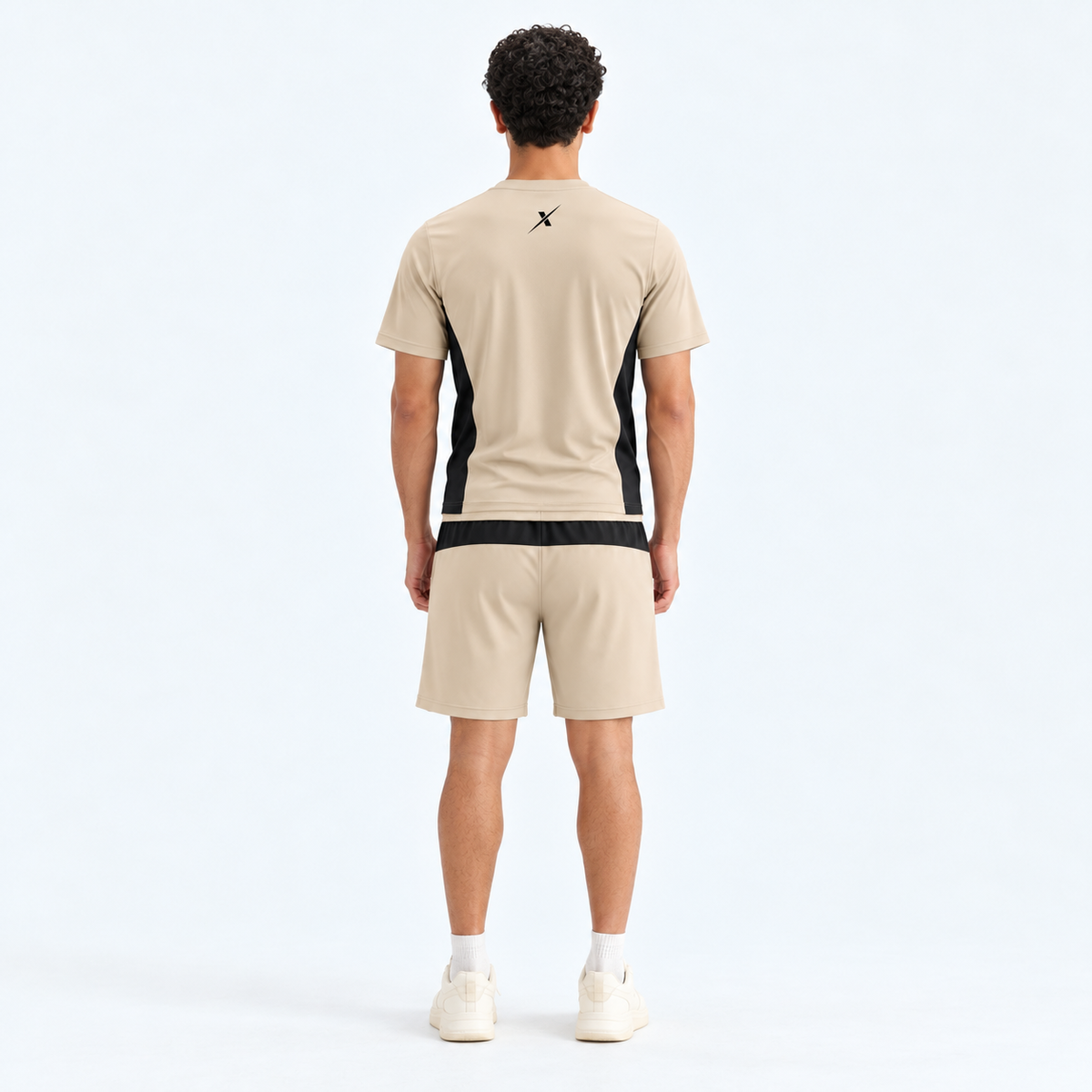 Repx Elite Panel Tee & Shorts Set - Beige