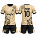 RepX  Elite Football Kit - Beige Black